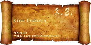 Kiss Eudoxia névjegykártya
